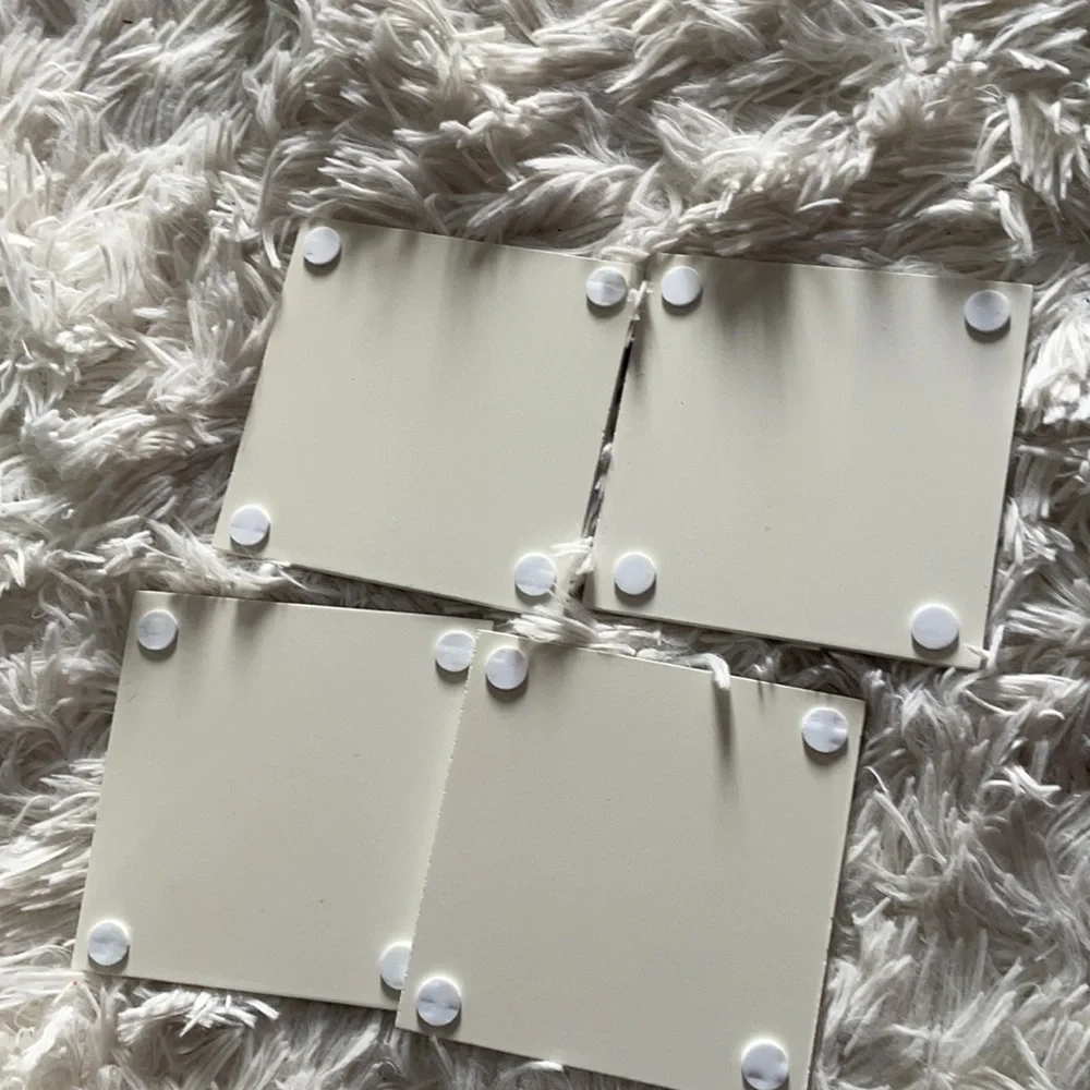 Bling & wood coasters
